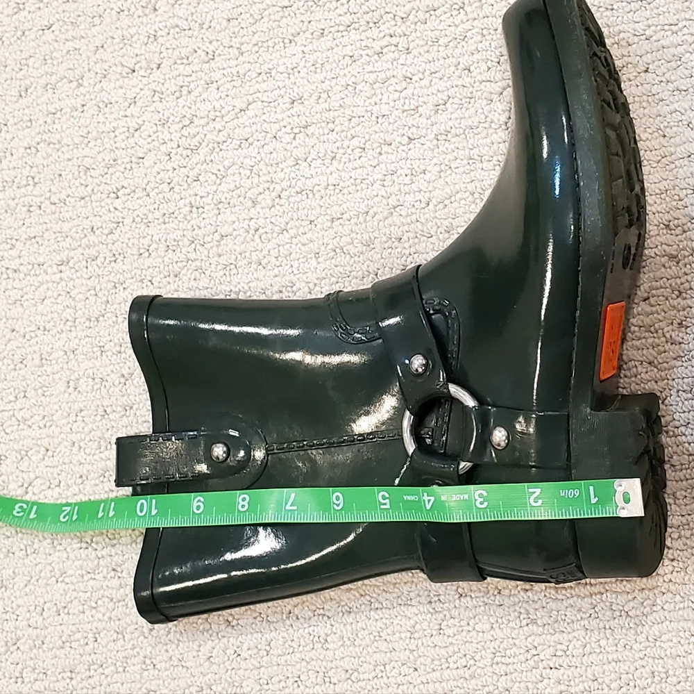 Michael Kors Forest Green Stormy Short Rain Boots, Wms 9, Good Cond.